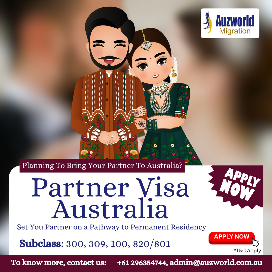 Australian Partner Visa, Visitor Visa, Tourist Visa